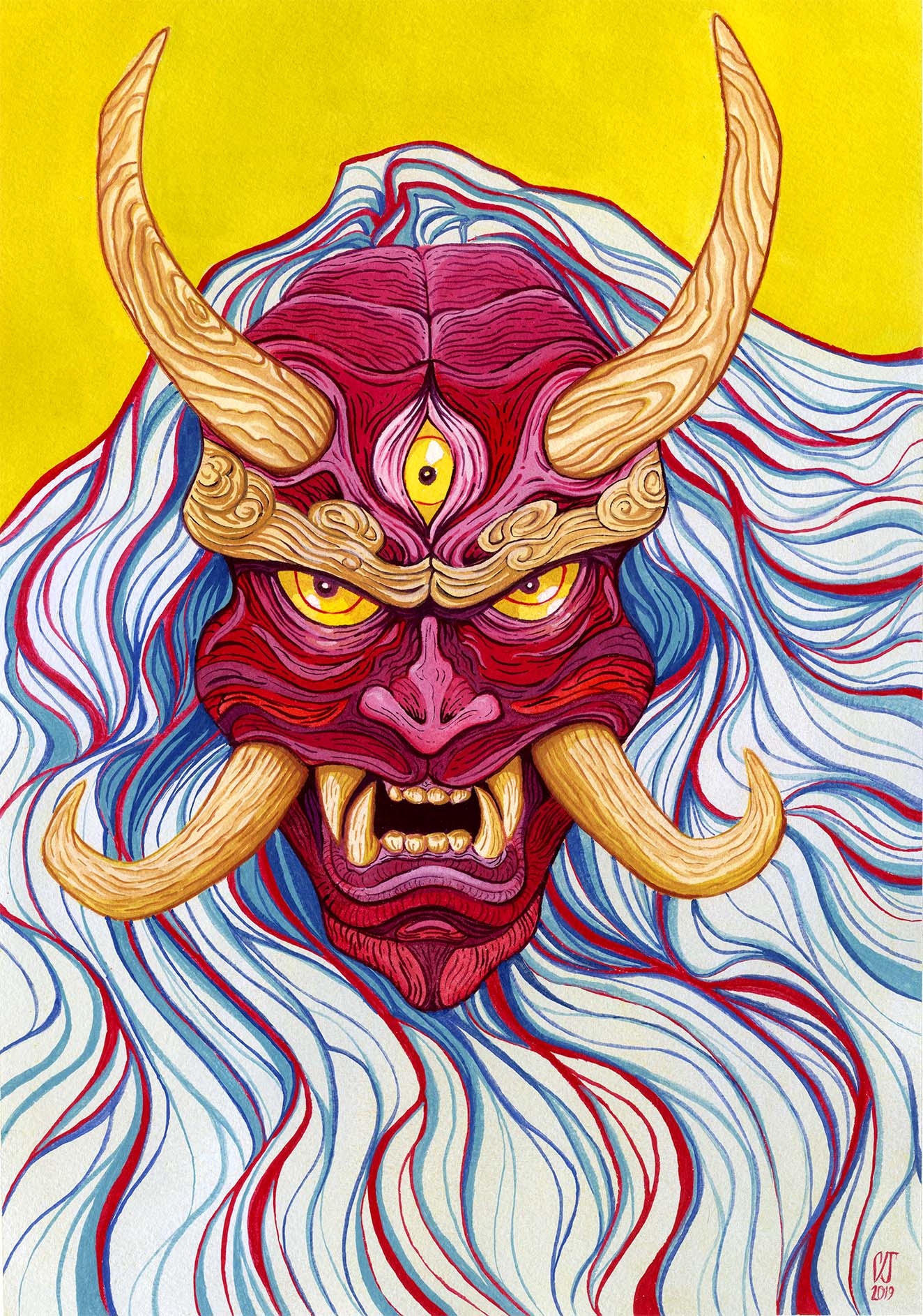 Watercolor and gouache on paper